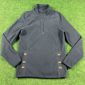 Pendleton‎ Sweater Blue Fleece Quarter Zip Pullover Sweatshirt Mens Size Small